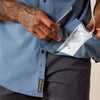 Ariat Men's Rebar Made Tough 360 Airflow Work Shirt - Baleen Blue - 10071440