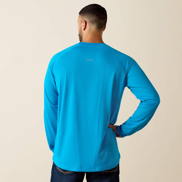 Ariat Mens Methyl Blue Rebar Heat Fighter Long Sleeve-10071531