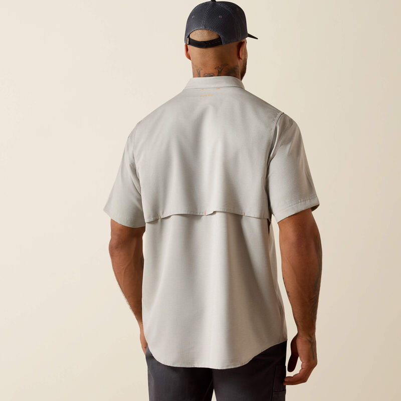 Ariat Men's Rebar Made Tough VentTEK DuraStretch Work Shirt - Limestone - 10071542