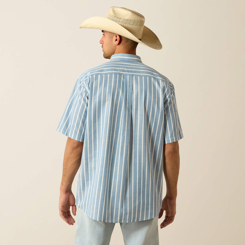 Ariat Men's Pro Series Tre Classic Fit Shirt - Blue Shadow Stripe - 10071618