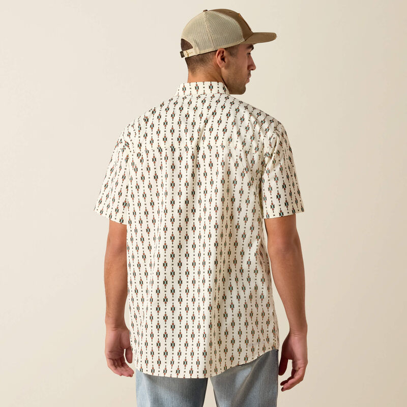 Ariat Men's Printed 360 Airflow Classic Fit Shirt - Sandshell - 10071662