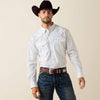 Ariat Mens White Geo Print Terence Classic Fit Shirt-10071722