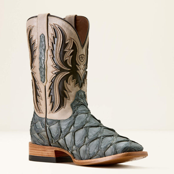Ariat Men's Ashwood Wide Square Toe Cowboy Boot - Sky Blue - 10072898