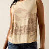 Ariat Ladies Desert Vista Tank - Cornhusk - 10073545