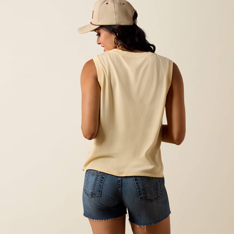 Ariat Ladies Desert Vista Tank - Cornhusk - 10073545