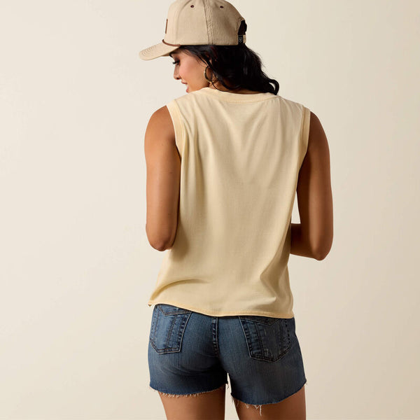 Ariat Ladies Desert Vista Tank - Cornhusk - 10073545