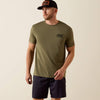 Ariat Mens Military Heather Outline Shop Tshirt-10073962