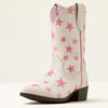 Ariat Youth Palmer R Toe Western Boot - Starlight Blush - 10074195