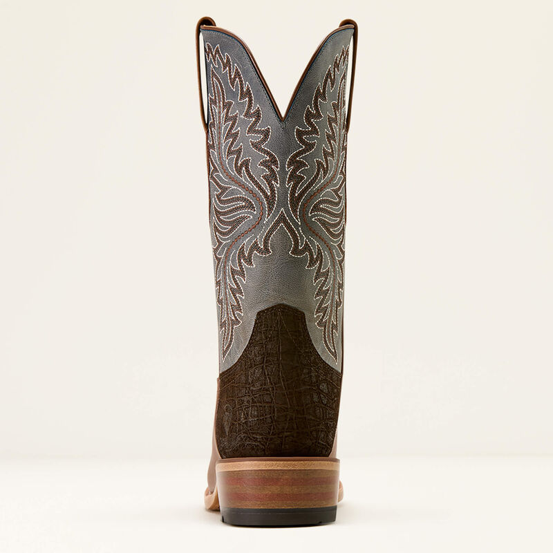 Ariat Mens Futurity Deal Narrow Cutter Toe Rawhide Tan Frosted Blue Cowboy Boot-10074238