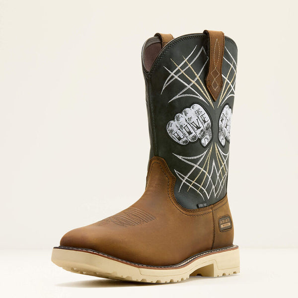 Men's Ariat Activator Live Free Wide Square Toe Steel Toe Work Boot - 10074288