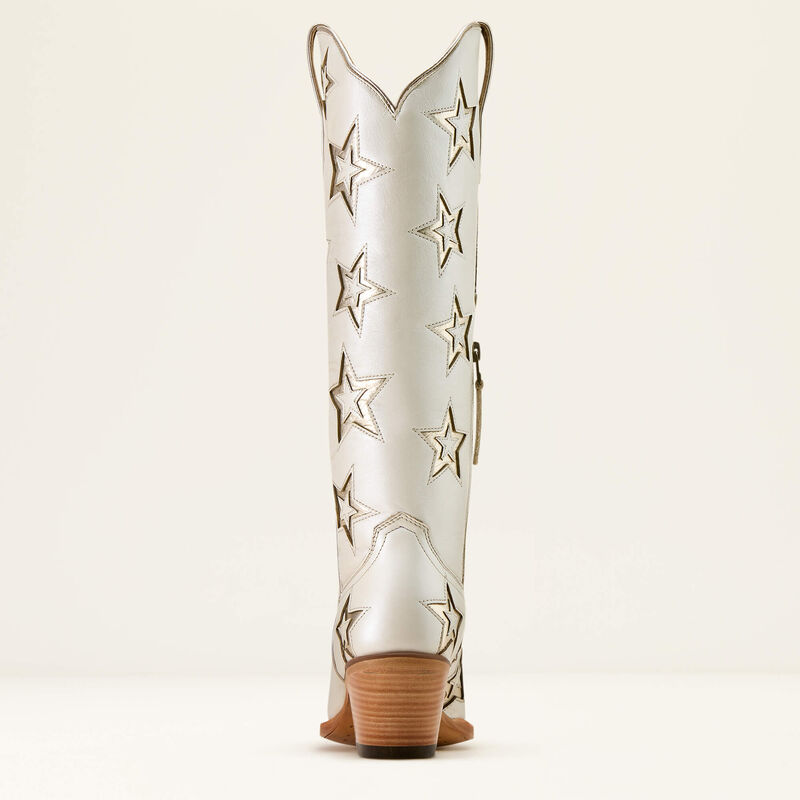 Ariat Ladies Casanova Star X Toe Western Boot - Ivory Pearl - 10074350