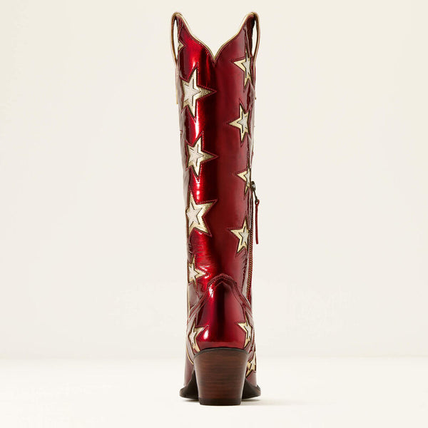 Ariat Ladies Casanova Star X Toe Western Boot - Cherry Heat - 10074352