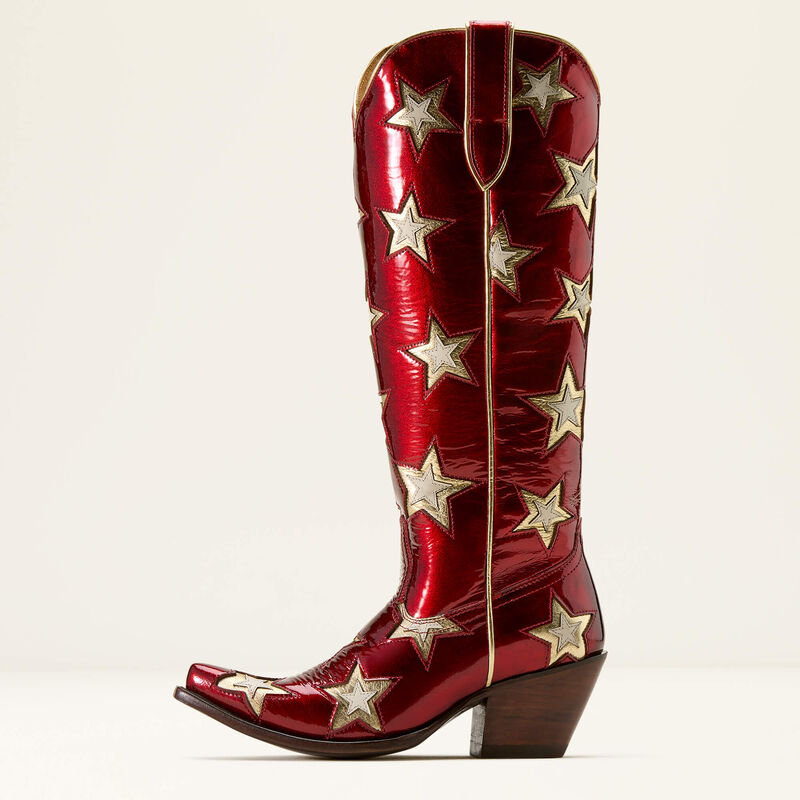 Ariat Ladies Casanova Star X Toe Western Boot - Cherry Heat - 10074352
