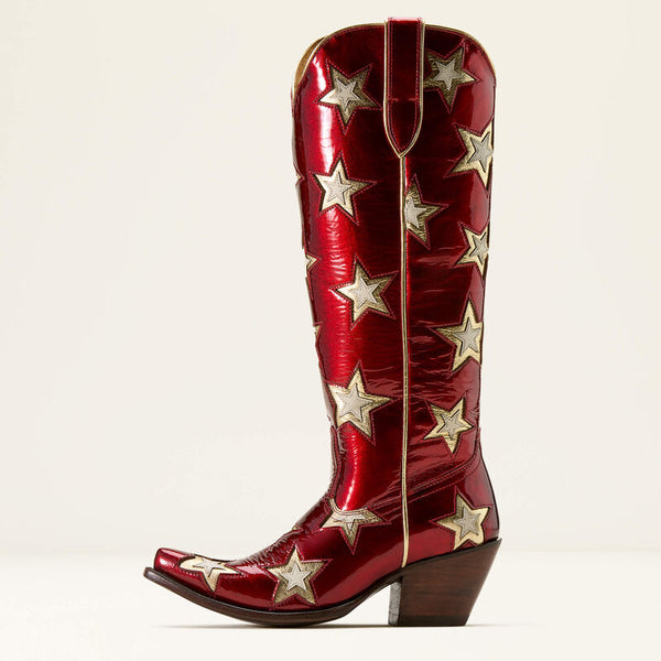 Ariat Ladies Casanova Star X Toe Western Boot - Cherry Heat - 10074352