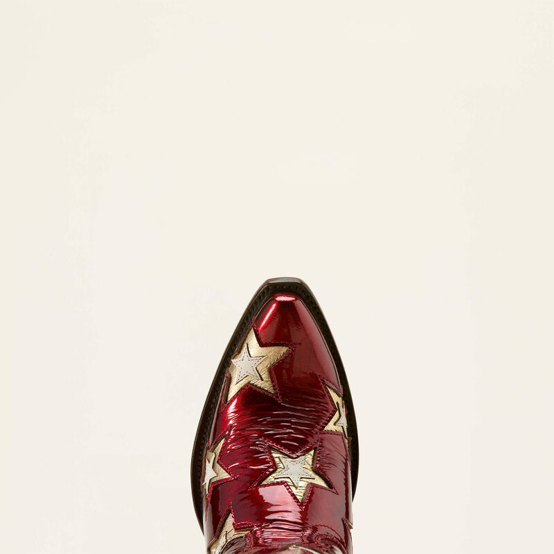 Ariat Ladies Casanova Star X Toe Western Boot - Cherry Heat - 10074352