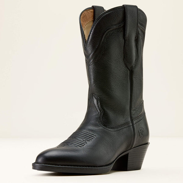 Ariat Ladies Grayson R Toe Western Boot - Black - 10074365