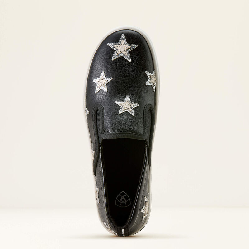 Ariat Ladies Skylar Star Slip On Shoes - Inkwell Black - 10074366