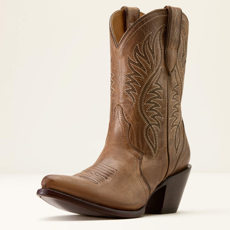 Ariat Ladies Julietta J Toe Western Boot Fawn -10074386