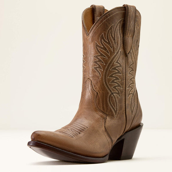 Ariat Ladies Julietta J Toe Western Boot Fawn -10074386
