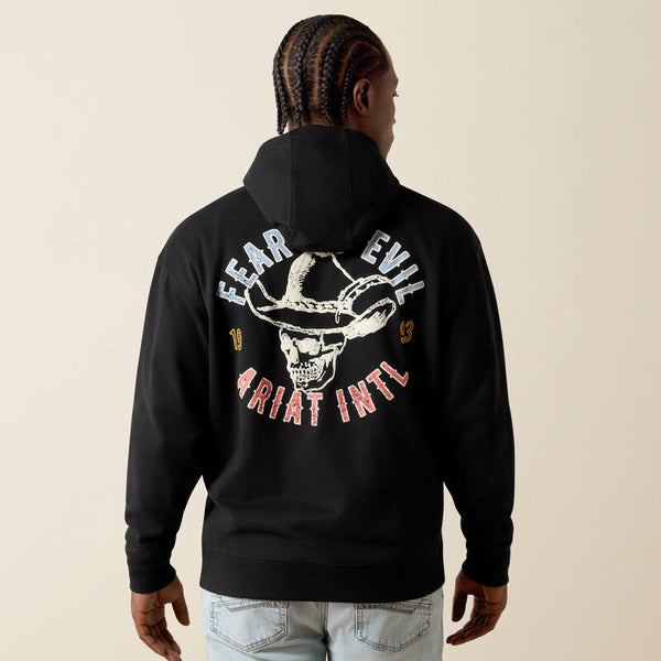 Ariat Black Stitched Skull Hoodie-10074913