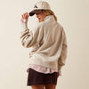 Ariat Ladies Running Wild 1/2 Zip Sweatshirt Oatmeal Heather 10079255