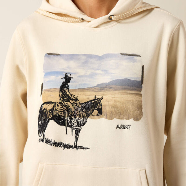 Ariat Ladies Wish You Were Here Hoodie Parchment 10079308