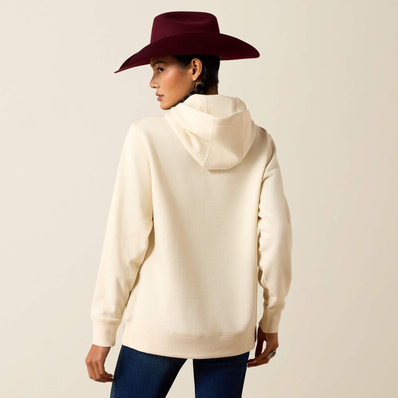 Ariat Ladies Wish You Were Here Hoodie Parchment 10079308