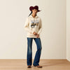Ariat Ladies Wish You Were Here Hoodie Parchment 10079308