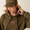 Ariat Ladies Threaded Through Hoodie Ivy Green 10079330