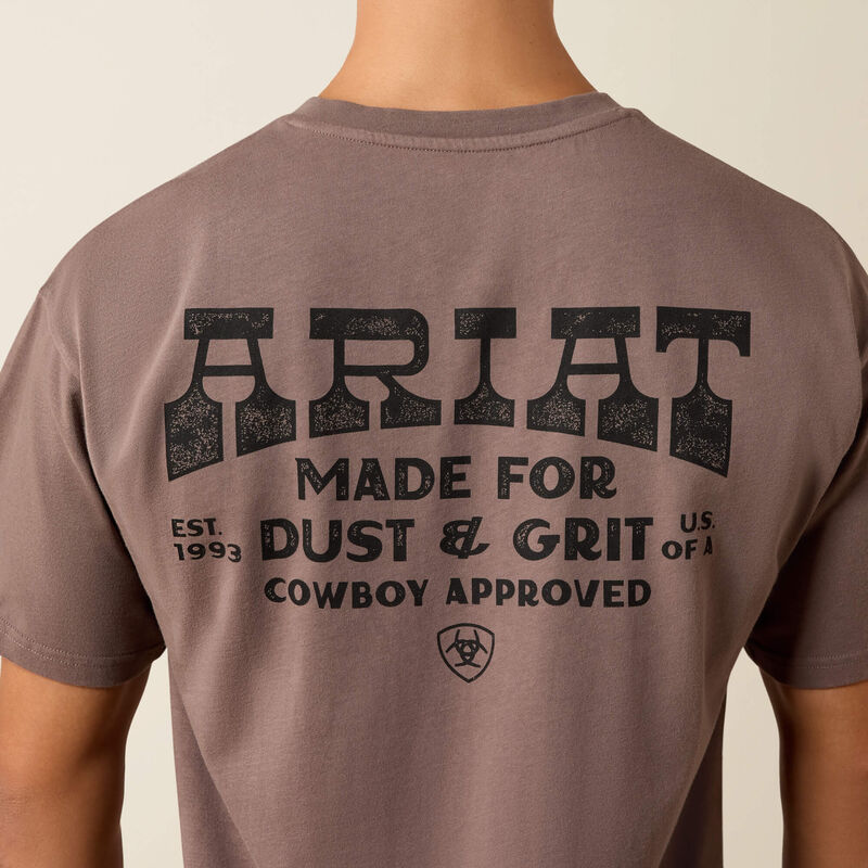 Ariat Men's Cowboy Approved ToughStock Boxy T-Shirt Iron 10079336