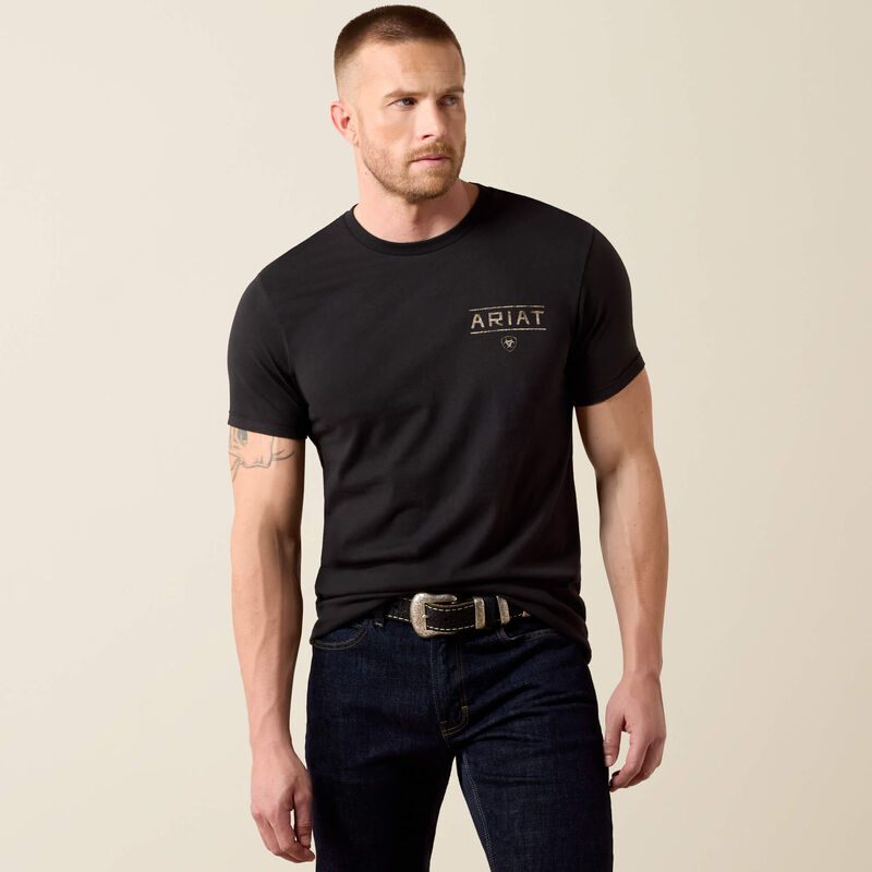 Ariat Men's Monument Gaucho T-Shirt Black 10079502