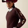 Ariat Ladies Dakota Sweatshirt Chocolate Plum 10079673