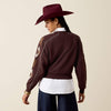 Ariat Ladies Dakota Sweatshirt Chocolate Plum 10079673