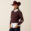 Ariat Ladies Dakota Sweatshirt Chocolate Plum 10079673