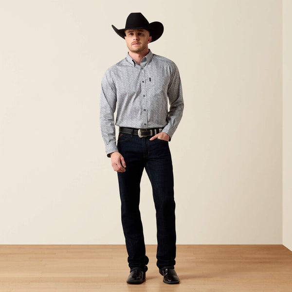 Ariat Men's Everything Classic Fit Shirt Quiet Shade Vine Print 10079707