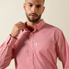 Ariat Men's Everything Classic Fit Shirt Scarlet Geo Print 10079768