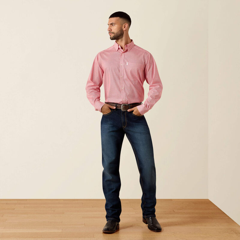 Ariat Men's Everything Classic Fit Shirt Scarlet Geo Print 10079768