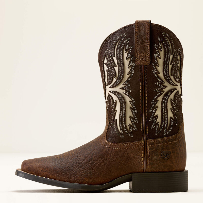 Ariat Kids Driftwood Wide Square Toe Western Boot 10080273