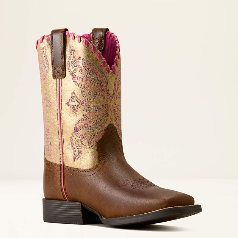 Ariat Kids Sundown Wide Square Toe Western Boot 10080276