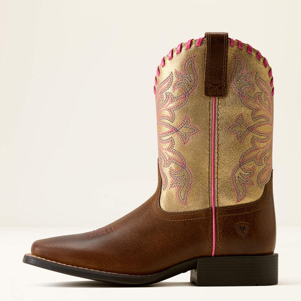 Ariat Kids Sundown Wide Square Toe Western Boot 10080276