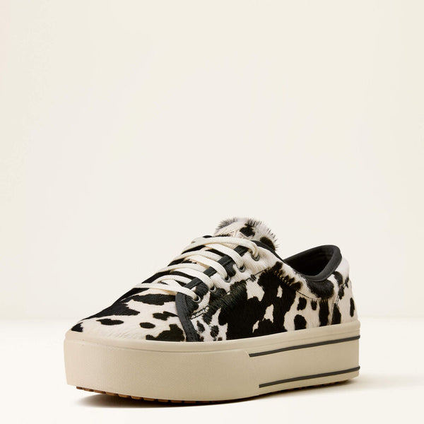 Ariat Skylar Shoe Black and White Hair on Hide Shoe 10080404