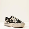 Ariat Skylar Shoe Black and White Hair on Hide Shoe 10080404
