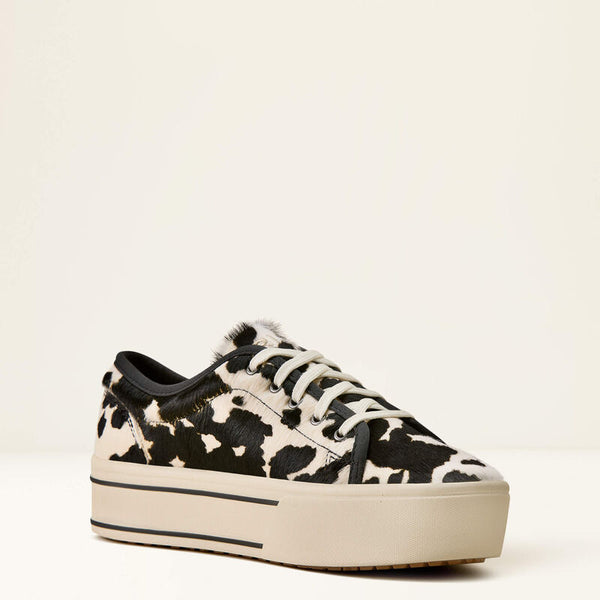 Ariat Skylar Shoe Black and White Hair on Hide Shoe 10080404