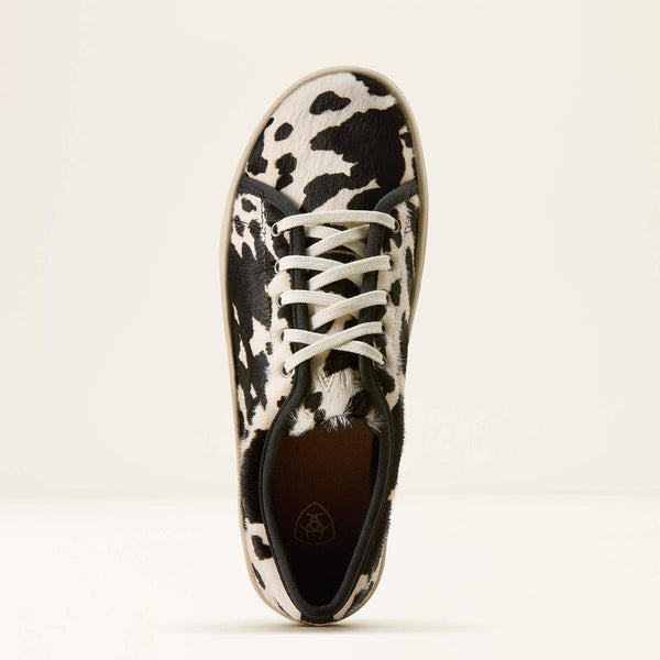 Ariat Skylar Shoe Black and White Hair on Hide Shoe 10080404