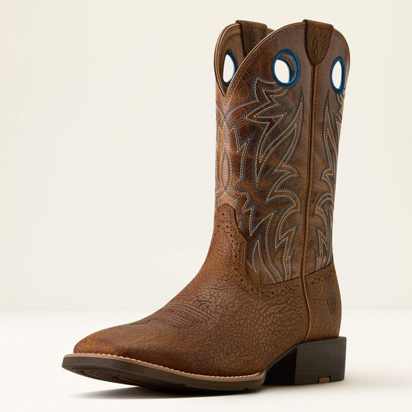 Ariat Men's Sport Sidebet Wide Square Toe Cowboy Boot 10080413
