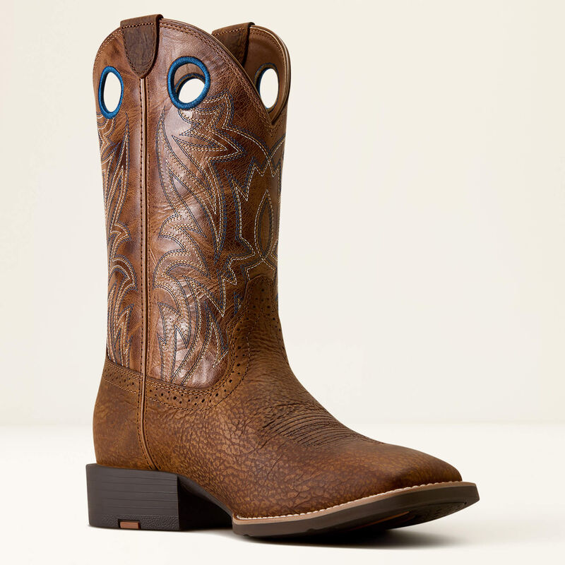 Ariat Men's Sport Sidebet Wide Square Toe Cowboy Boot 10080413