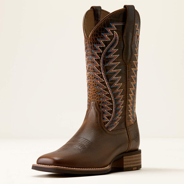 Ariat Ladies Monte Vista Wide Square Toe Western Boot 10080466