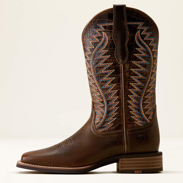 Ariat Ladies Monte Vista Wide Square Toe Western Boot 10080466