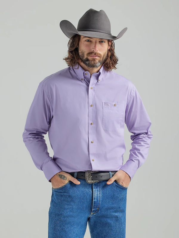 Wrangler Men's George Strait Purple Shirt 112346528