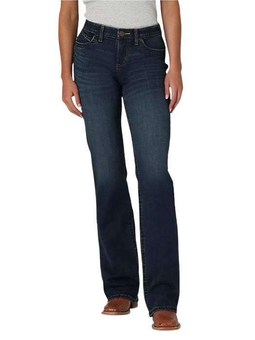 Wrangler Ladies Jade Mid-Rise Relaxed Bootcut Ultimate Riding Jeans 112337312